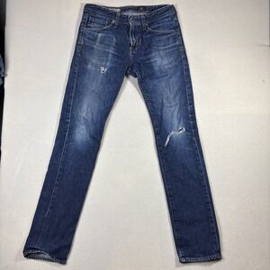 AG Adriano Goldschmied The Dylan Jeans Mens 30x34 Distressed Slim Skinny Denim